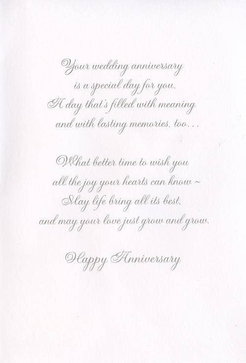 Anniversary Granddaughter & Husband