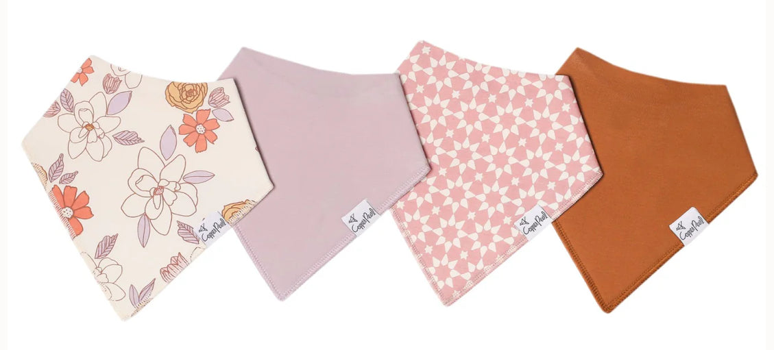 Copper Pearl Bandana Bibs