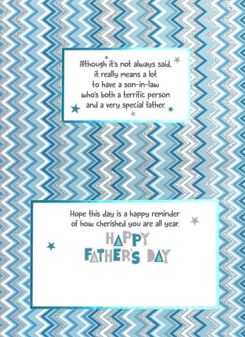 Fathers Day Son In Law Card