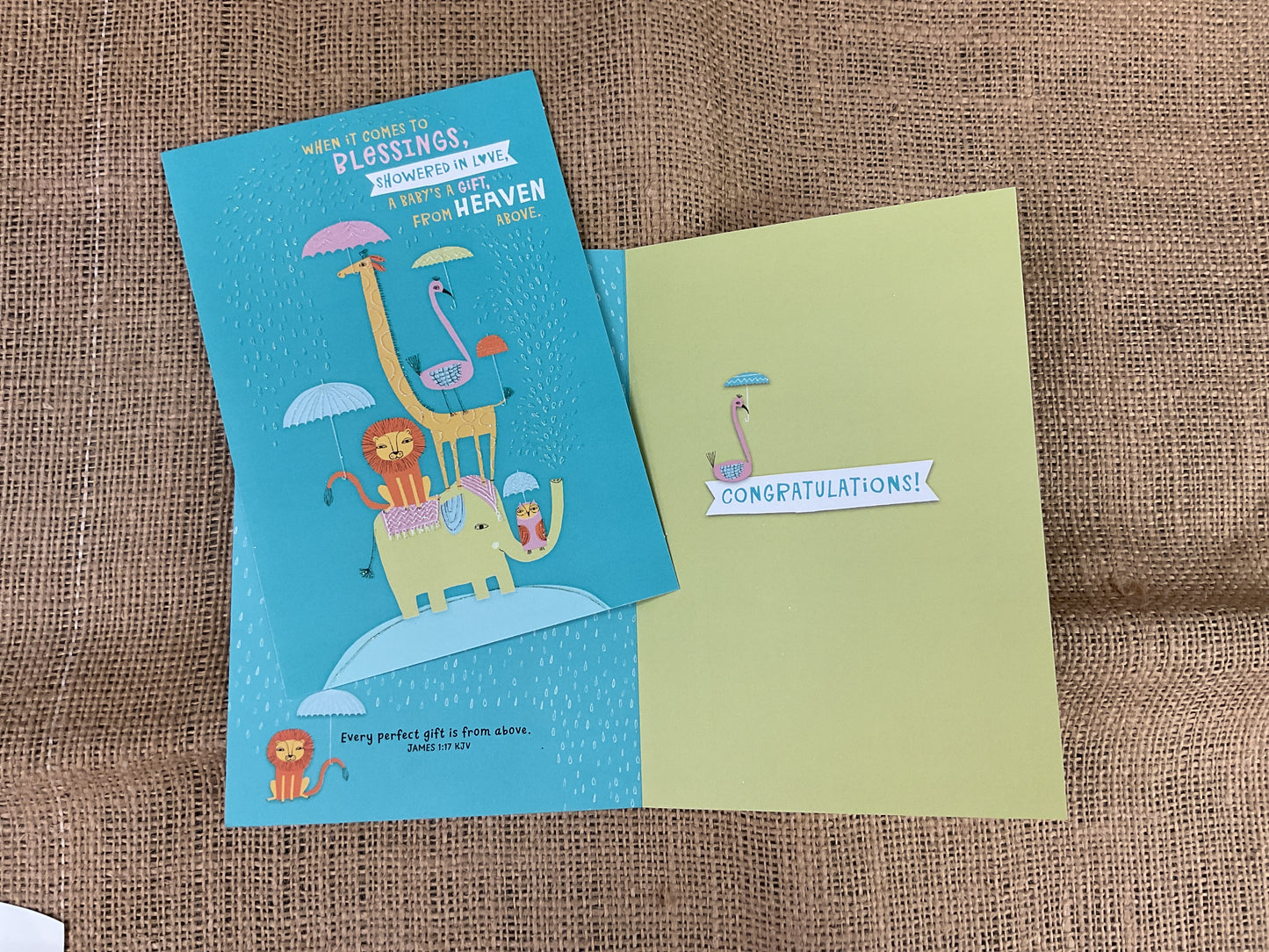 Faith Baby Shower Card