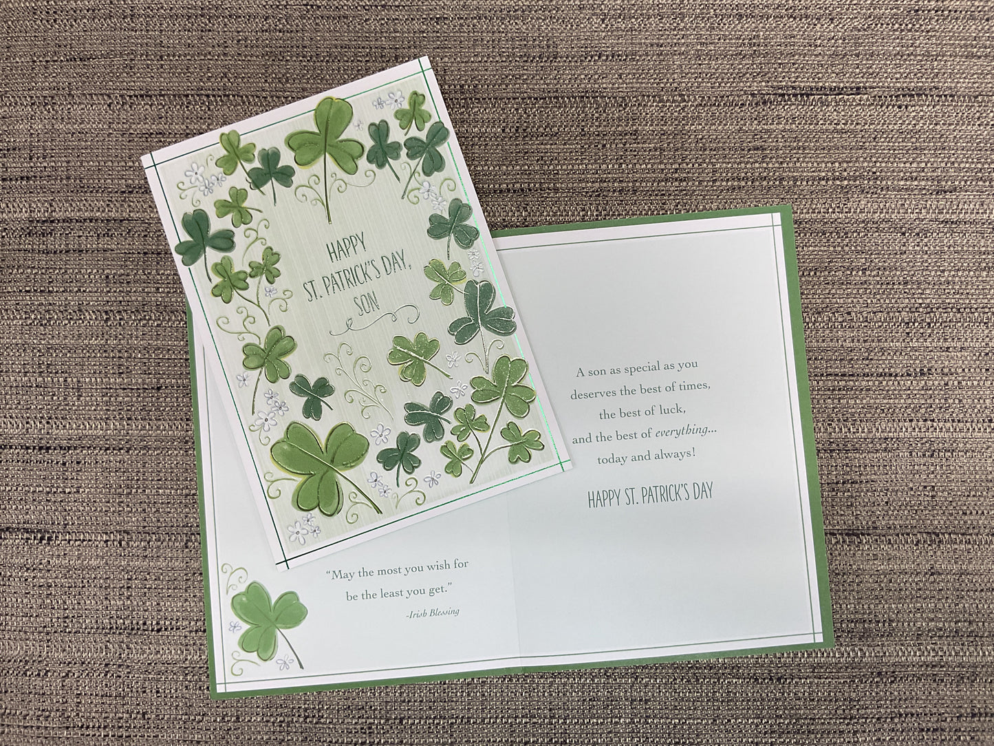 Happy St. Patrick’s Day Card for Son