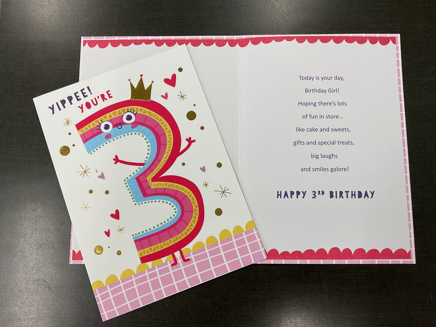 Age 3 Birthday Card