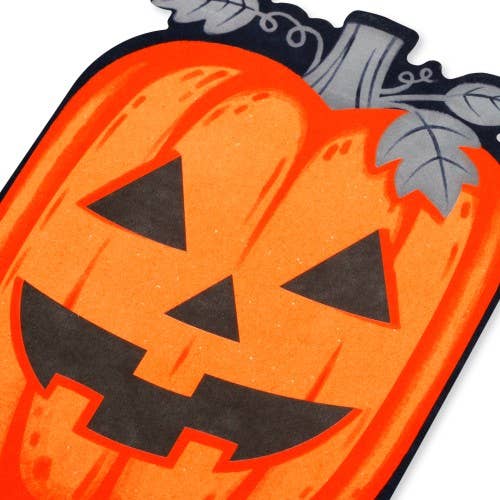 Pumpkin Shaped Halloween Card – Die-Cut Jack-O’-Lantern