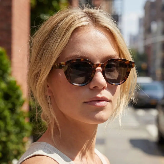 Round Double Bridge Sunglasses