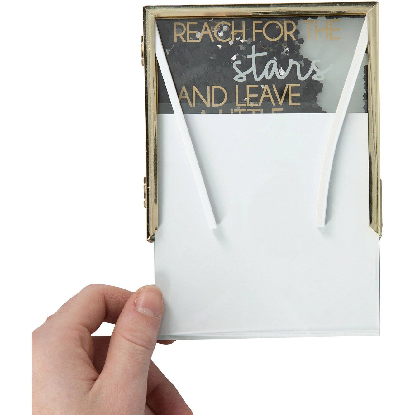 Stars Sparkle - 4.75" Hinged Sentiment Frame