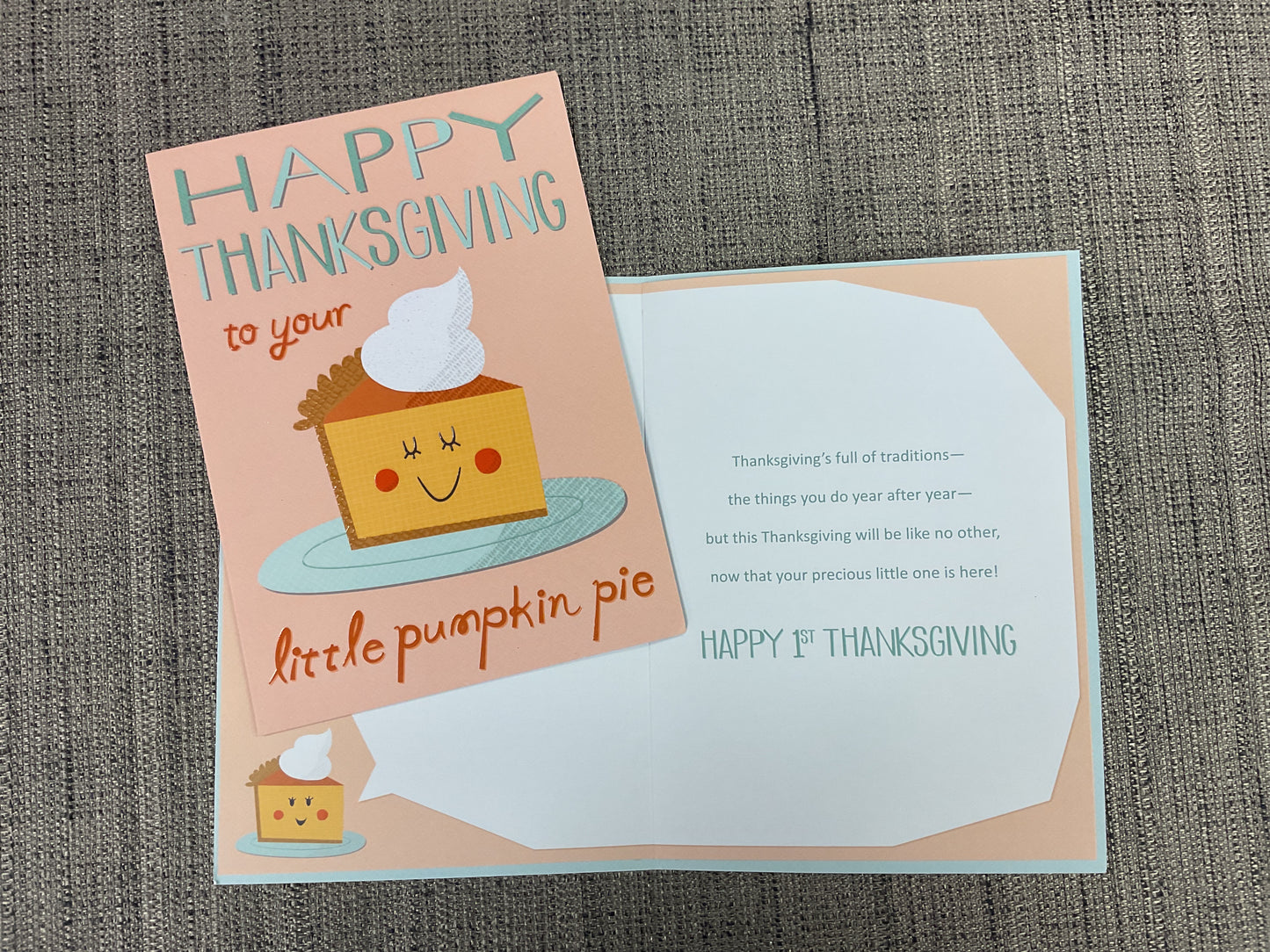 Happy Baby’s First Thanksgiving Card