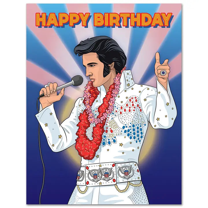 The King - Rockin' Good Time Birthday Card