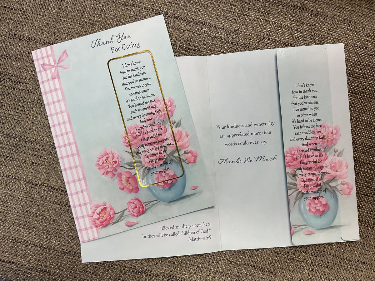 Religious Thank You Card *Keepsake Bookmark*