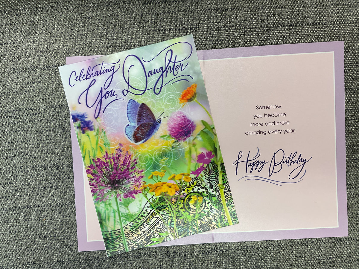 Daughter Birthday Card *3D*
