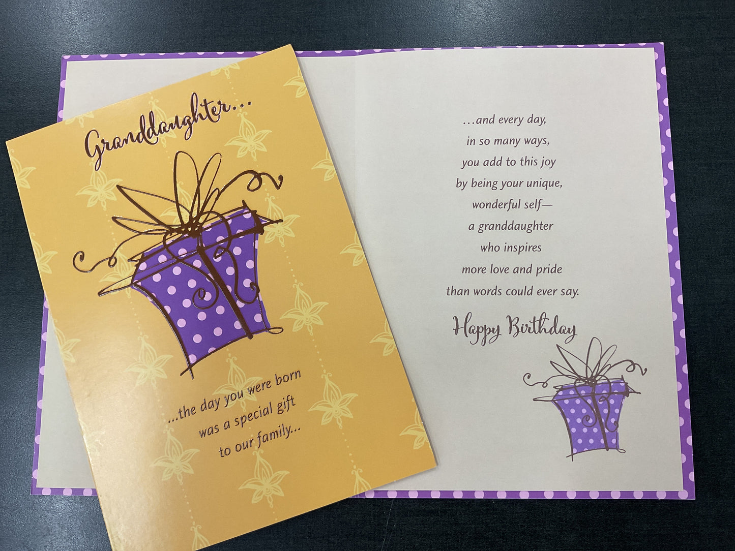 Granddaughter birthday card
