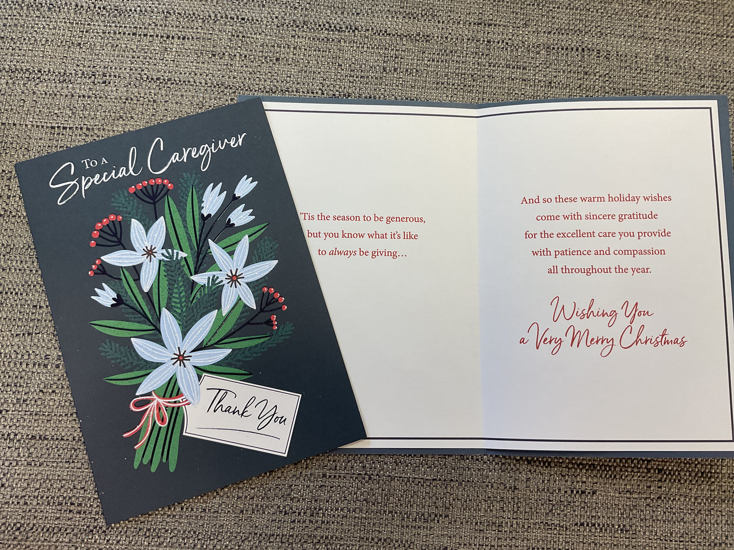 Caregiver Christmas Card