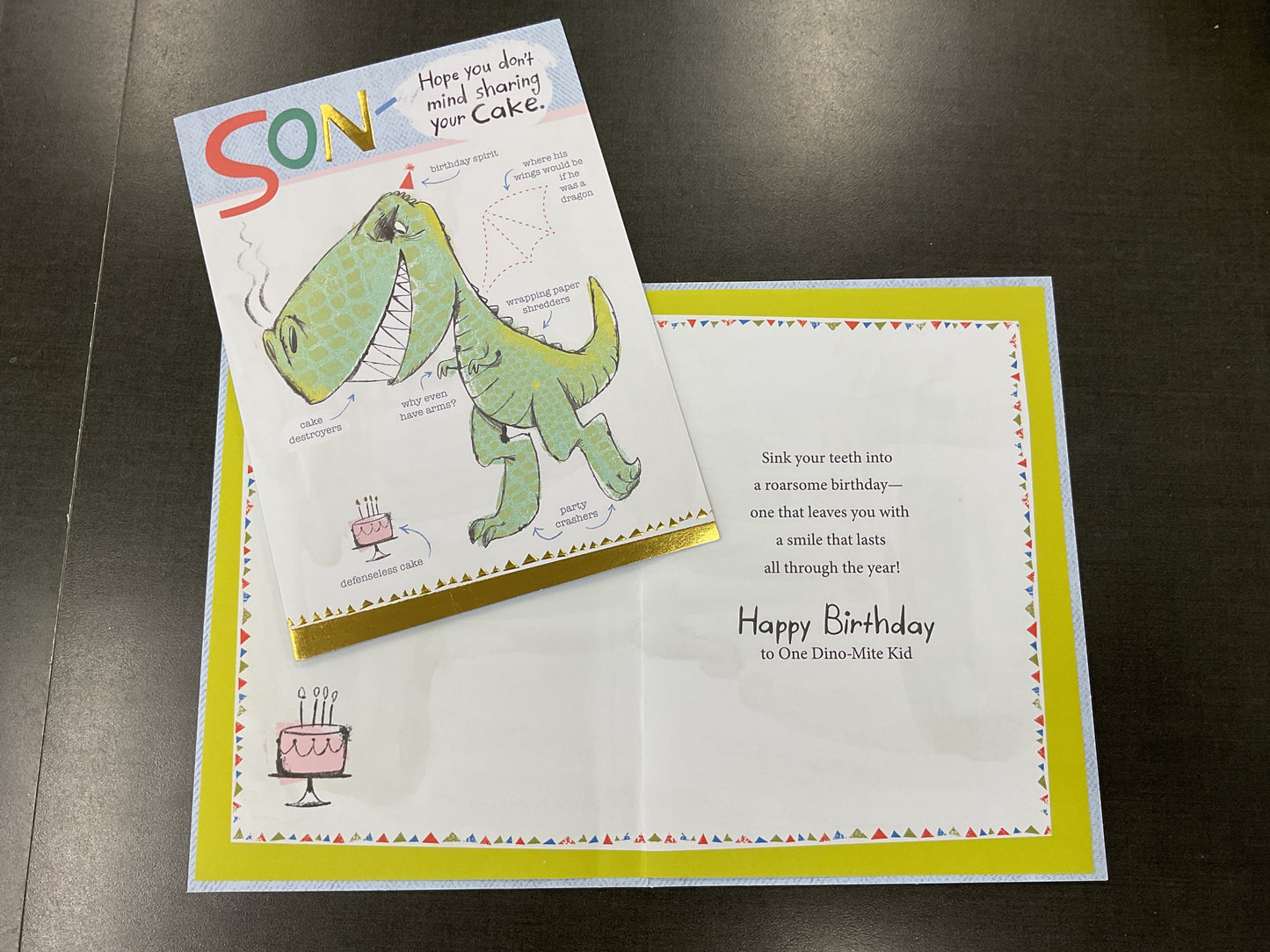 Son Birthday Card - Dinosaur