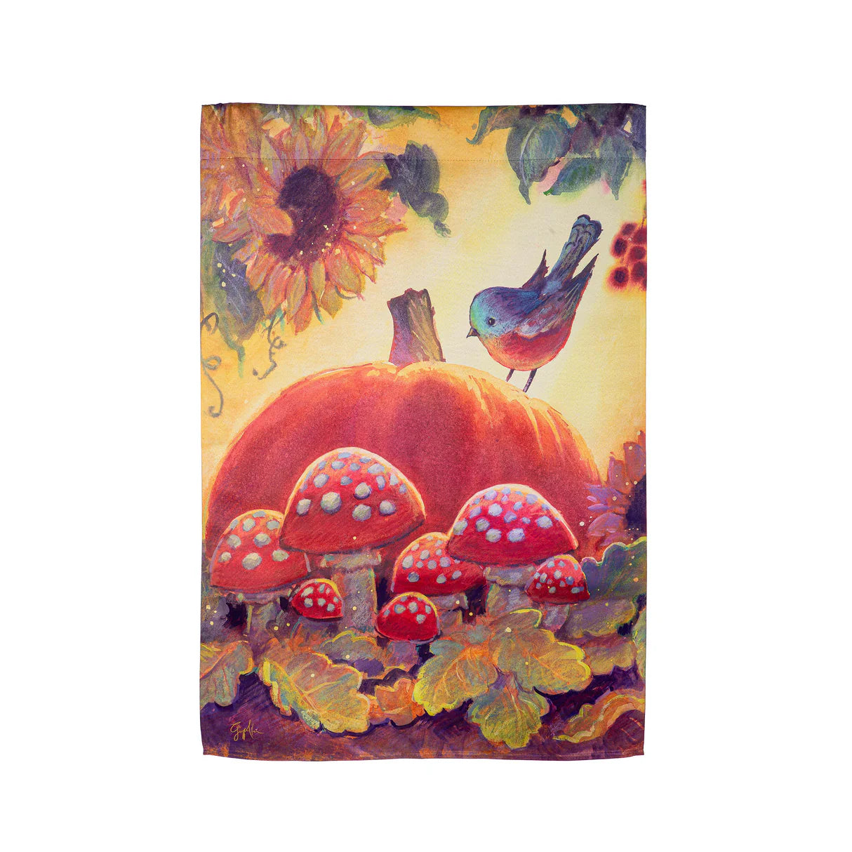 Autumn Light Suede Garden Flag