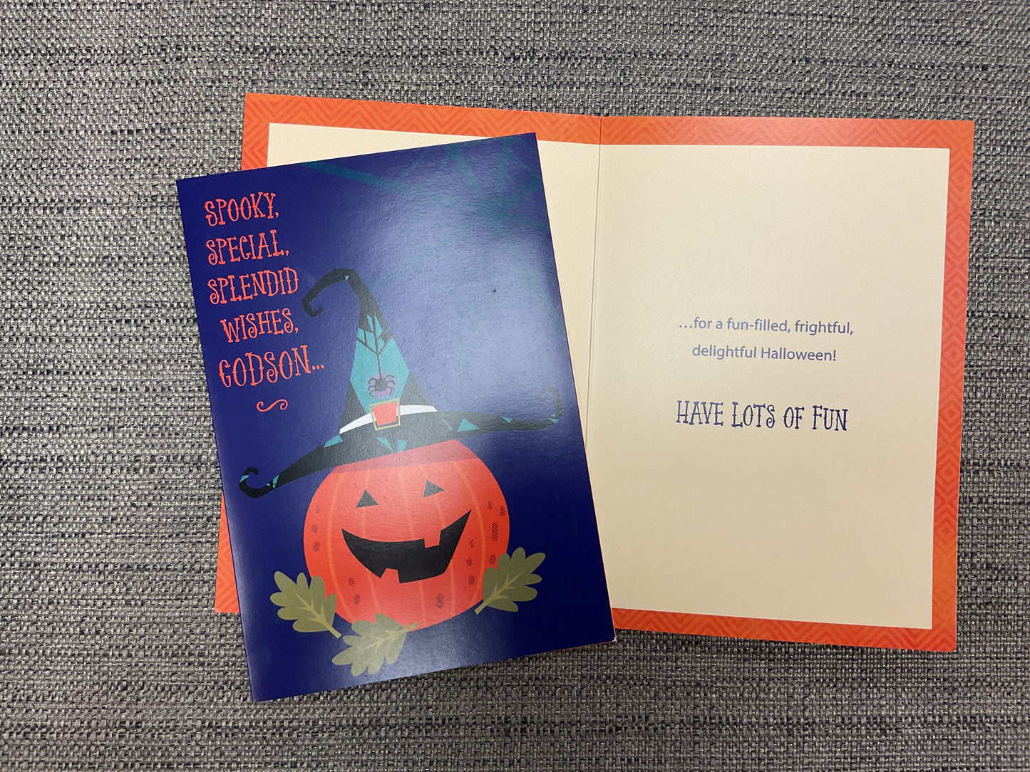 Godson Halloween Card