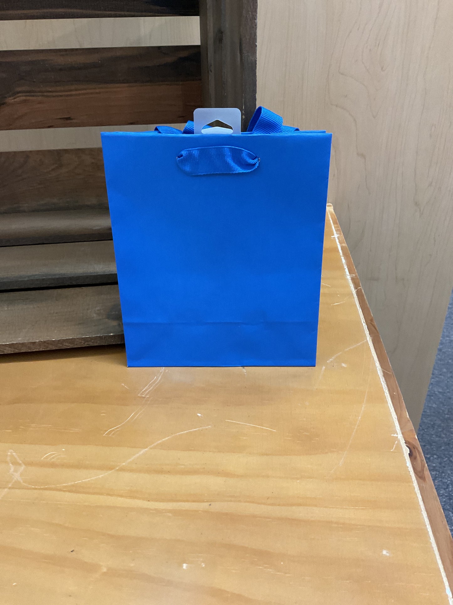 6.5” Solid Blue Small Gift Bag