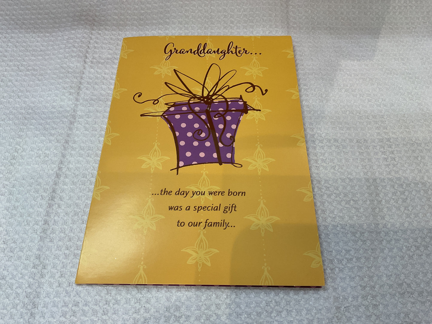 Granddaughter birthday card