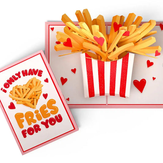 Only Have Fries For You Pop-Up Card