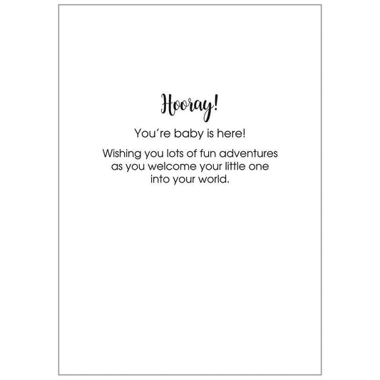 Blue Elephant - Baby Boy Card