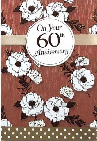 60th Anniversary Card for Couple