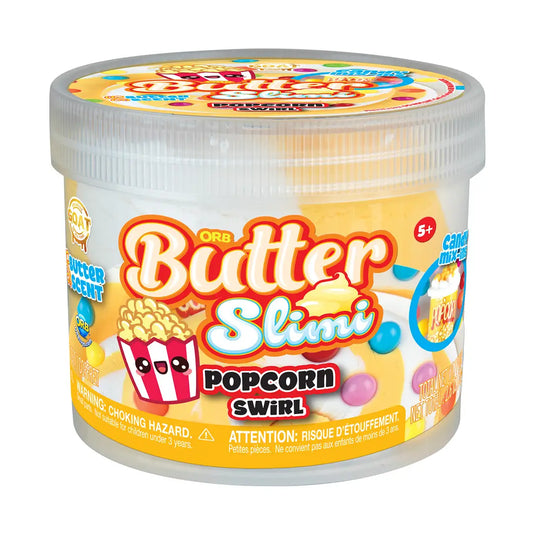 Butter Slimi Popcorn Swirl Slime