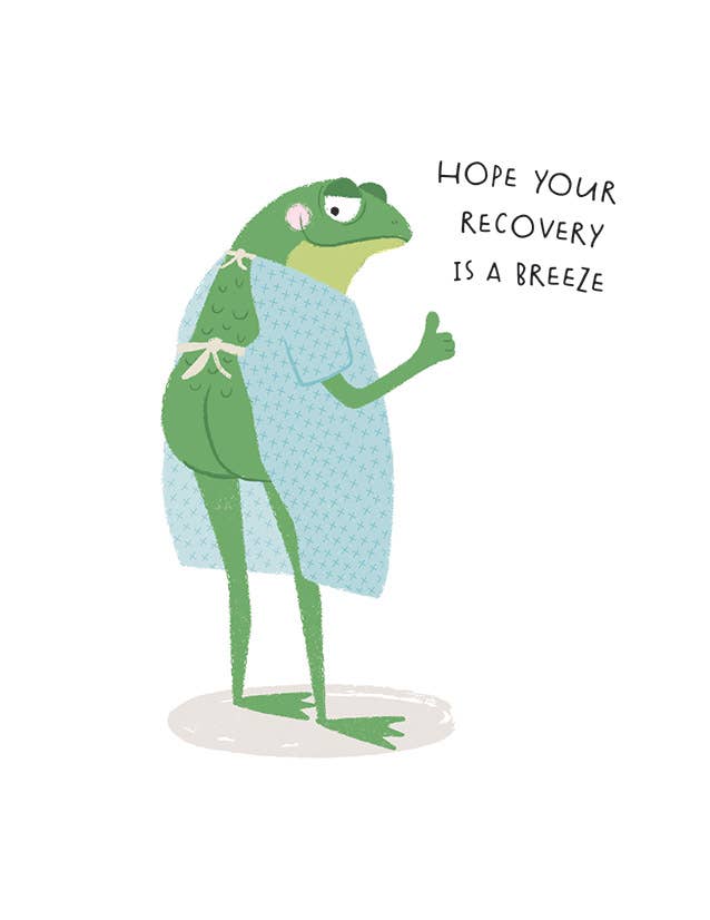 Ribbit Recovery Greeting Card