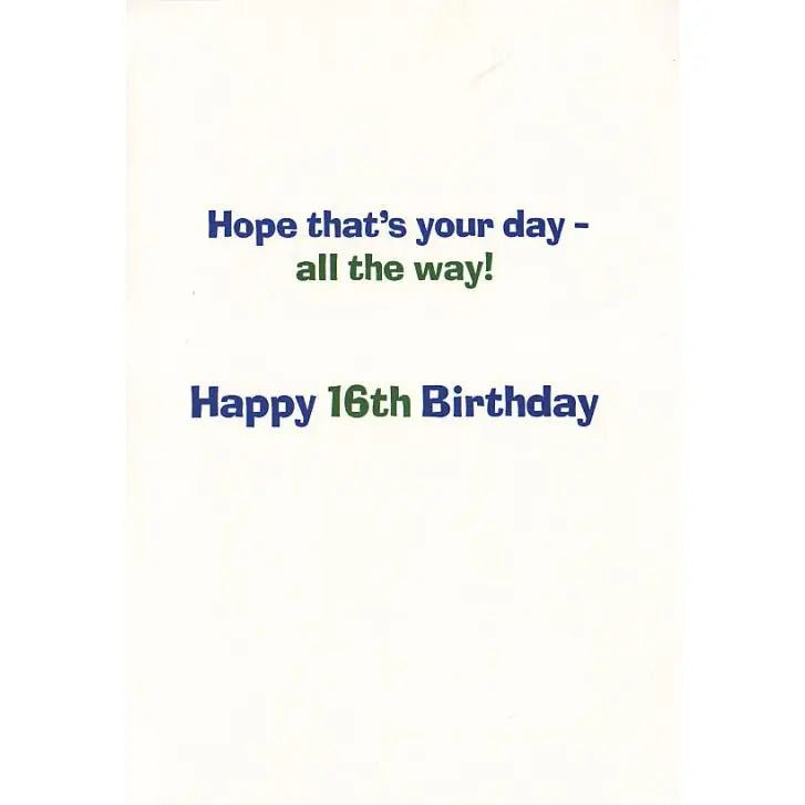 Age 16 Birthday Card