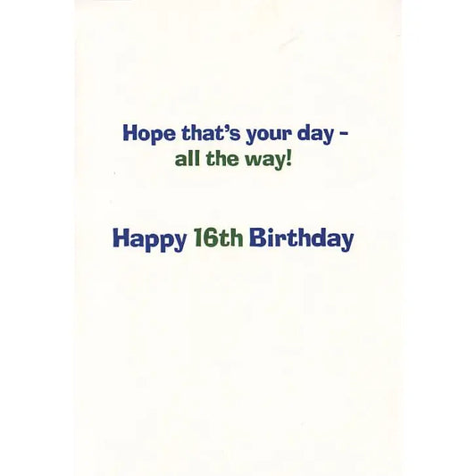 Age 16 Birthday Card