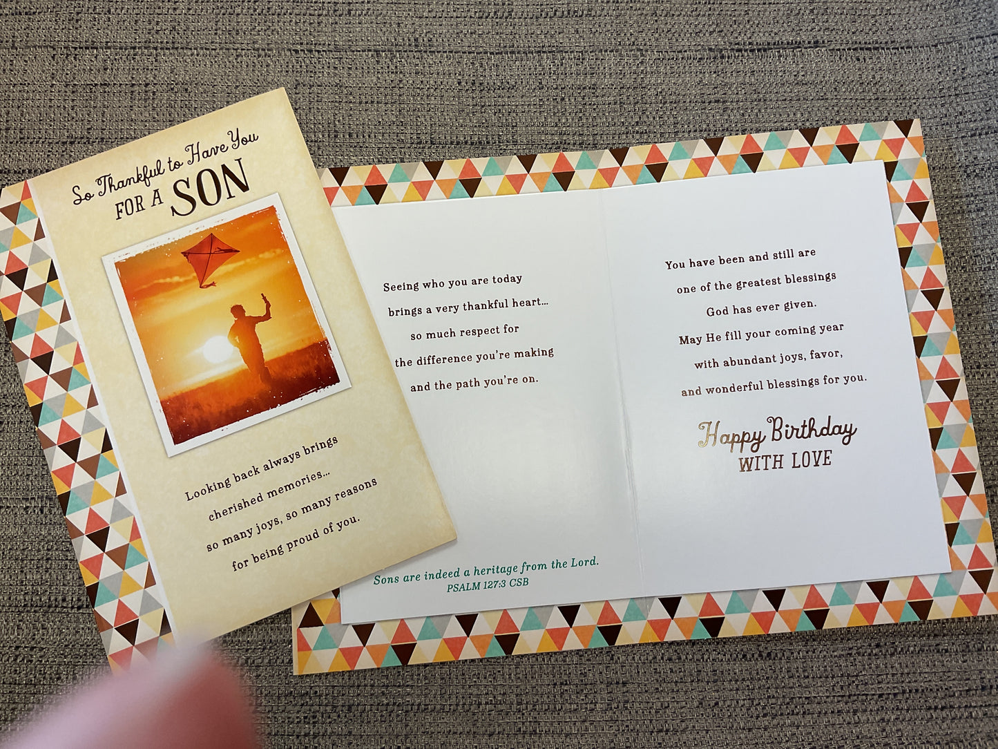 Son Religious Birthday Card