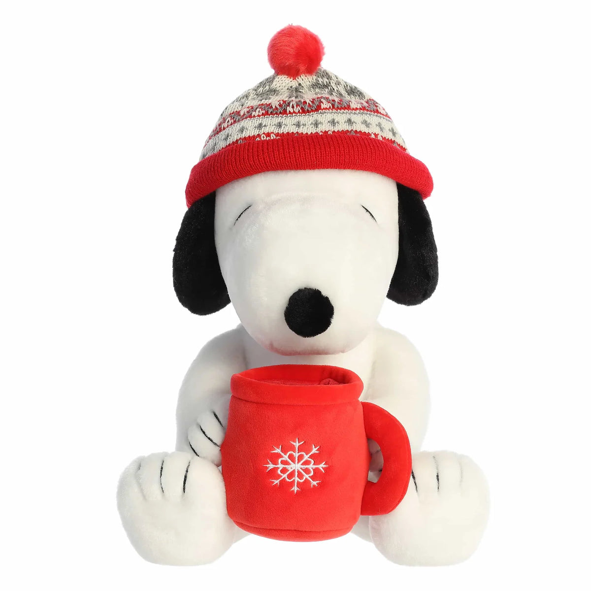 12" Winter Hat Snoopy With Mug