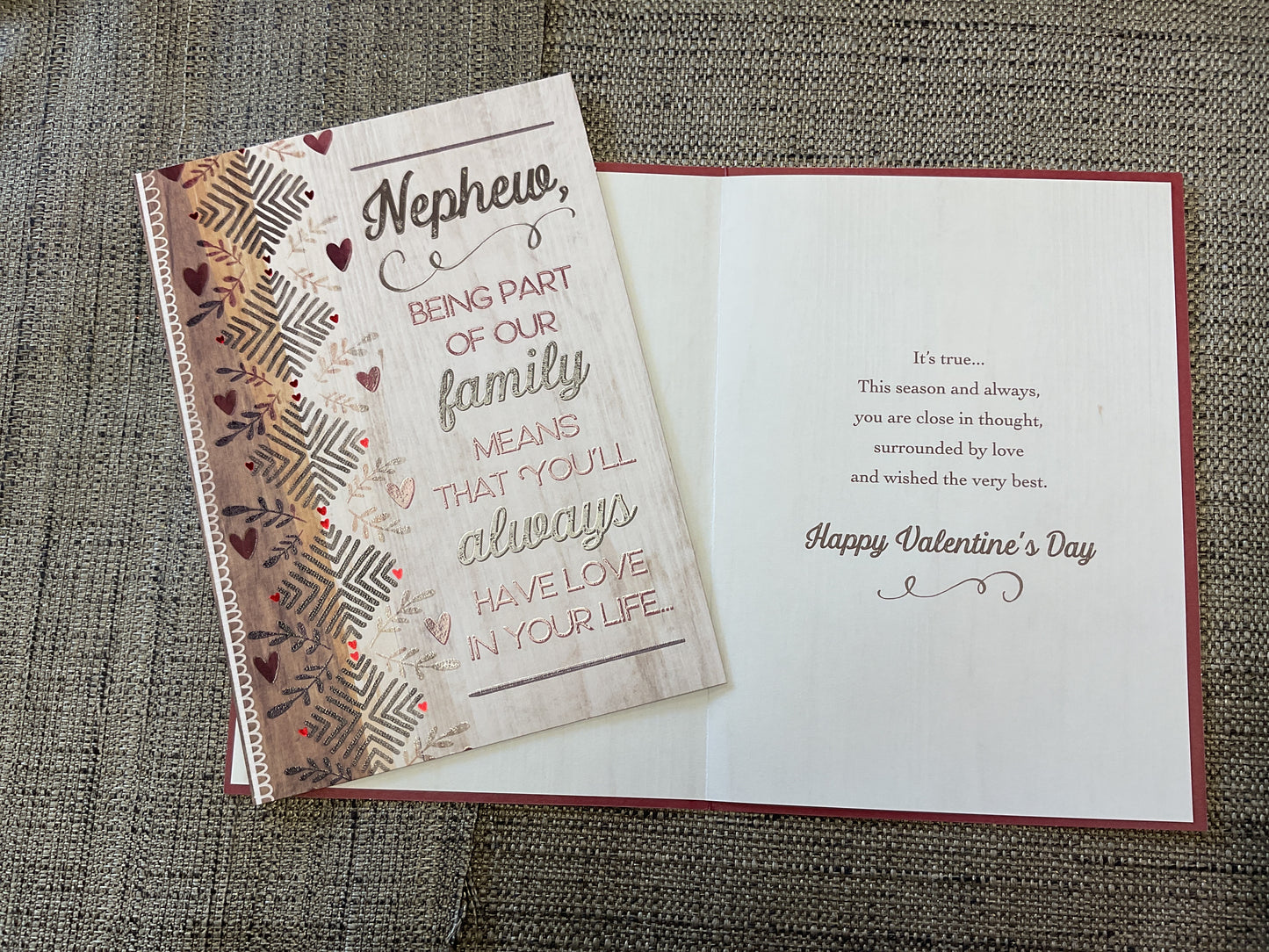 Valentine card - Nephew
