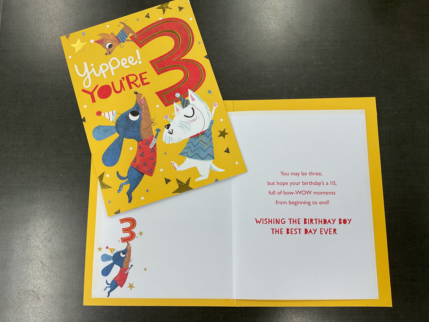Age 3 Birthday Card