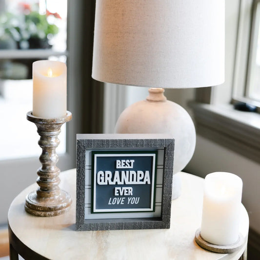 Best Grandpa Ever - 8" Plaque