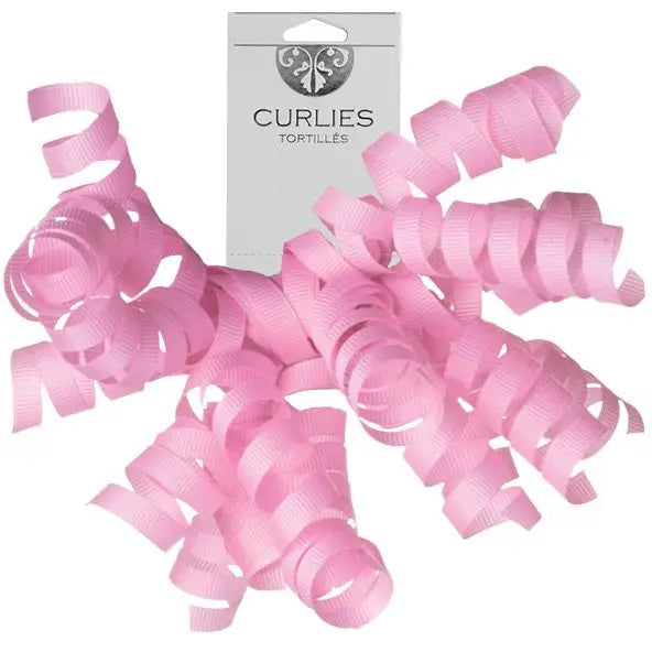 Pink Grosgrain Bow - Curlie