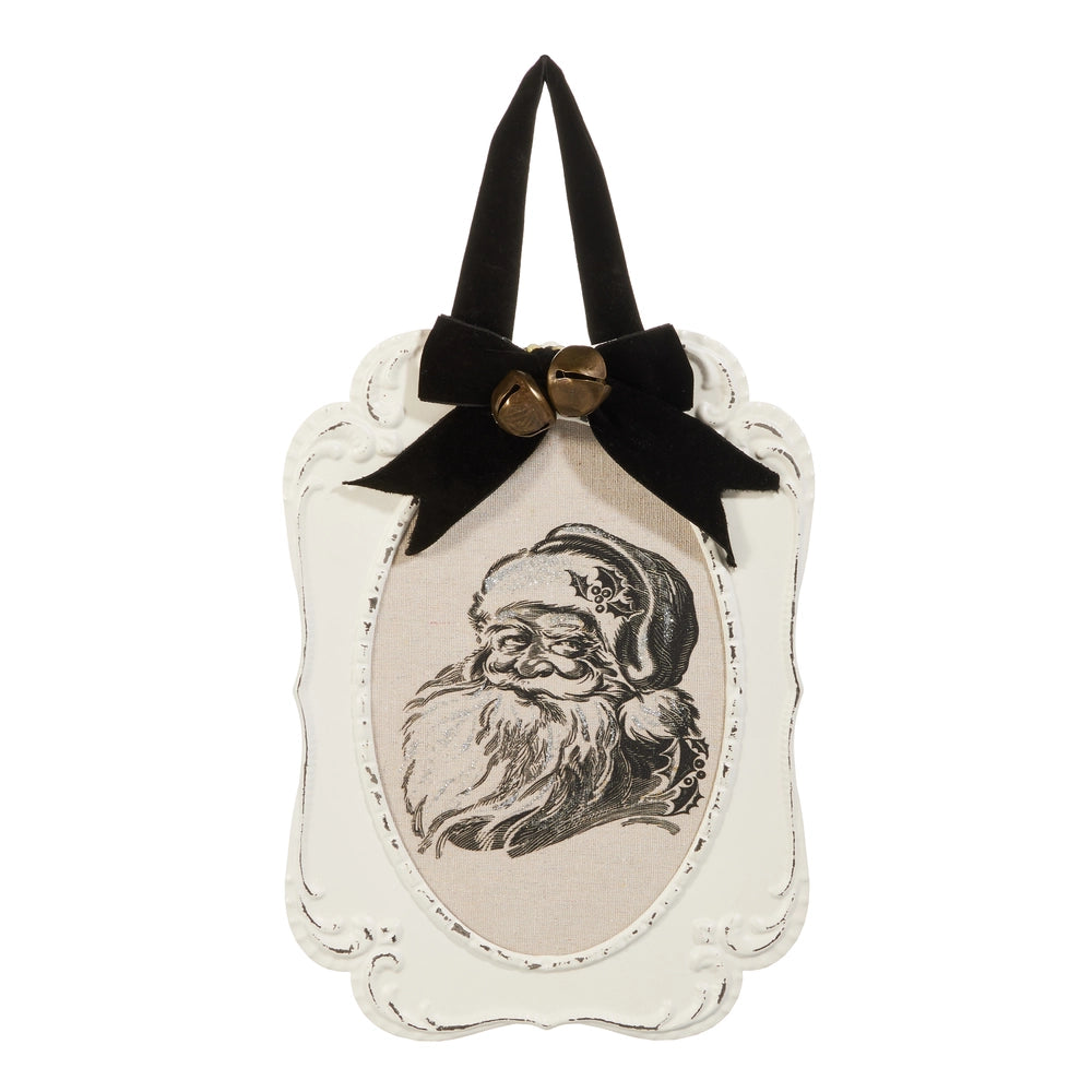 12" Santa Embossed Wall Art