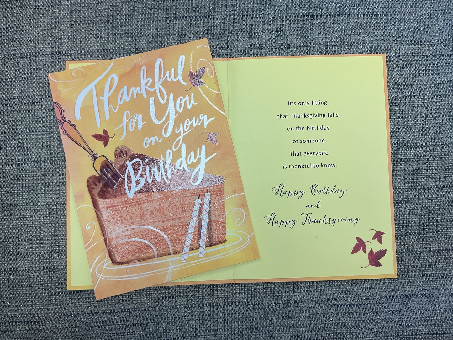 Thankful for You on Your Birthday Card