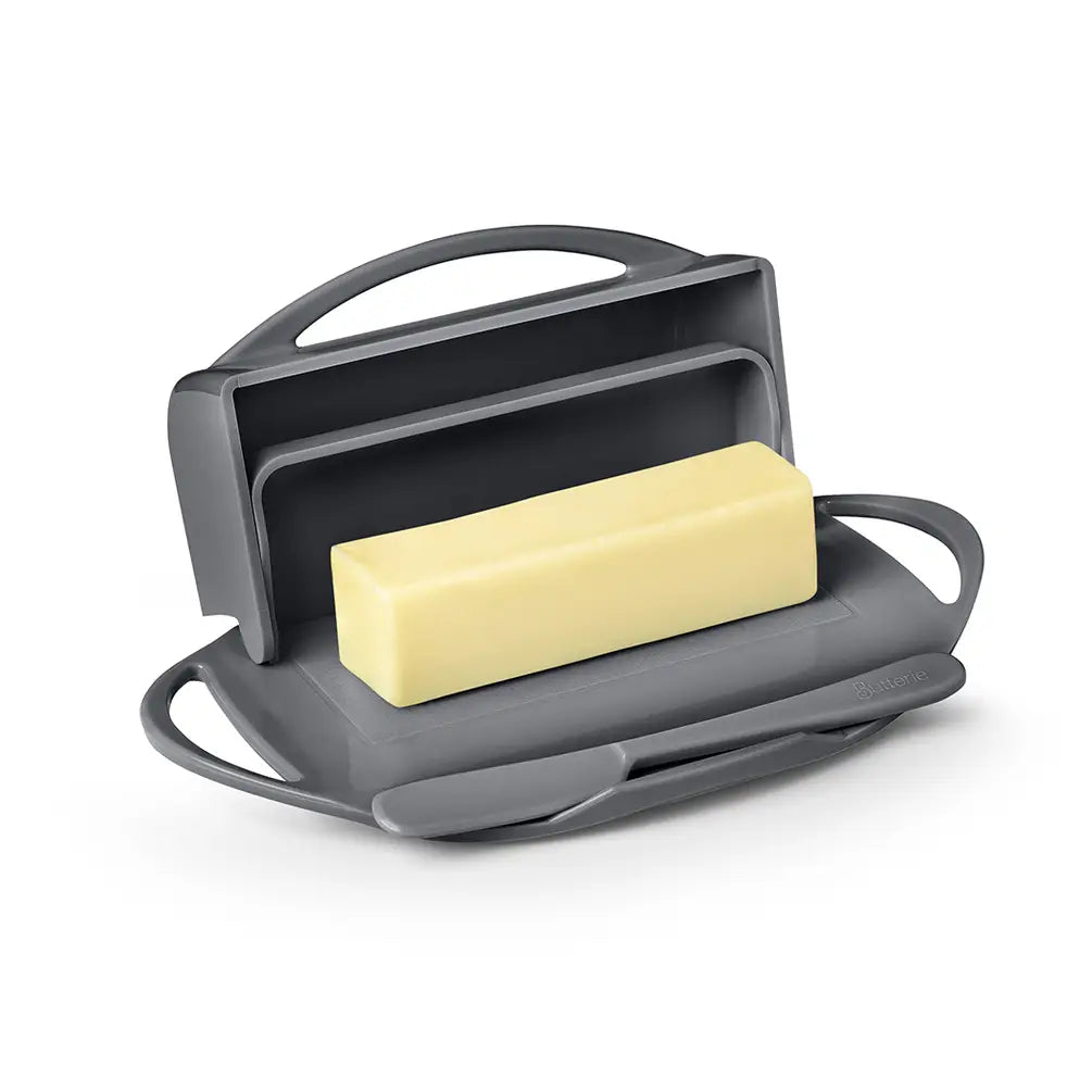 Flip-Top Butter Dish w/ Butter Knife