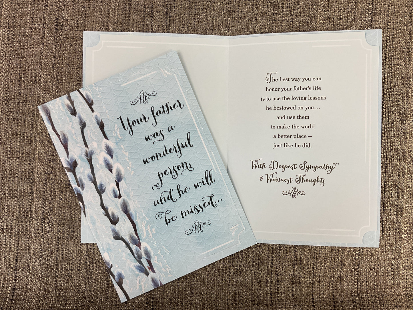 Loss of Father Sympathy Card