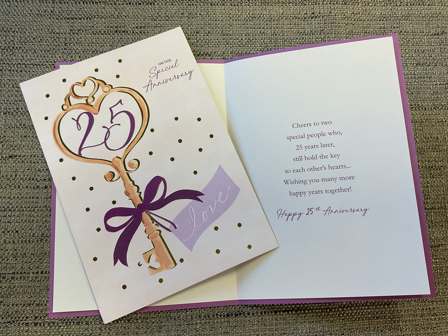 25th Anniversary Card