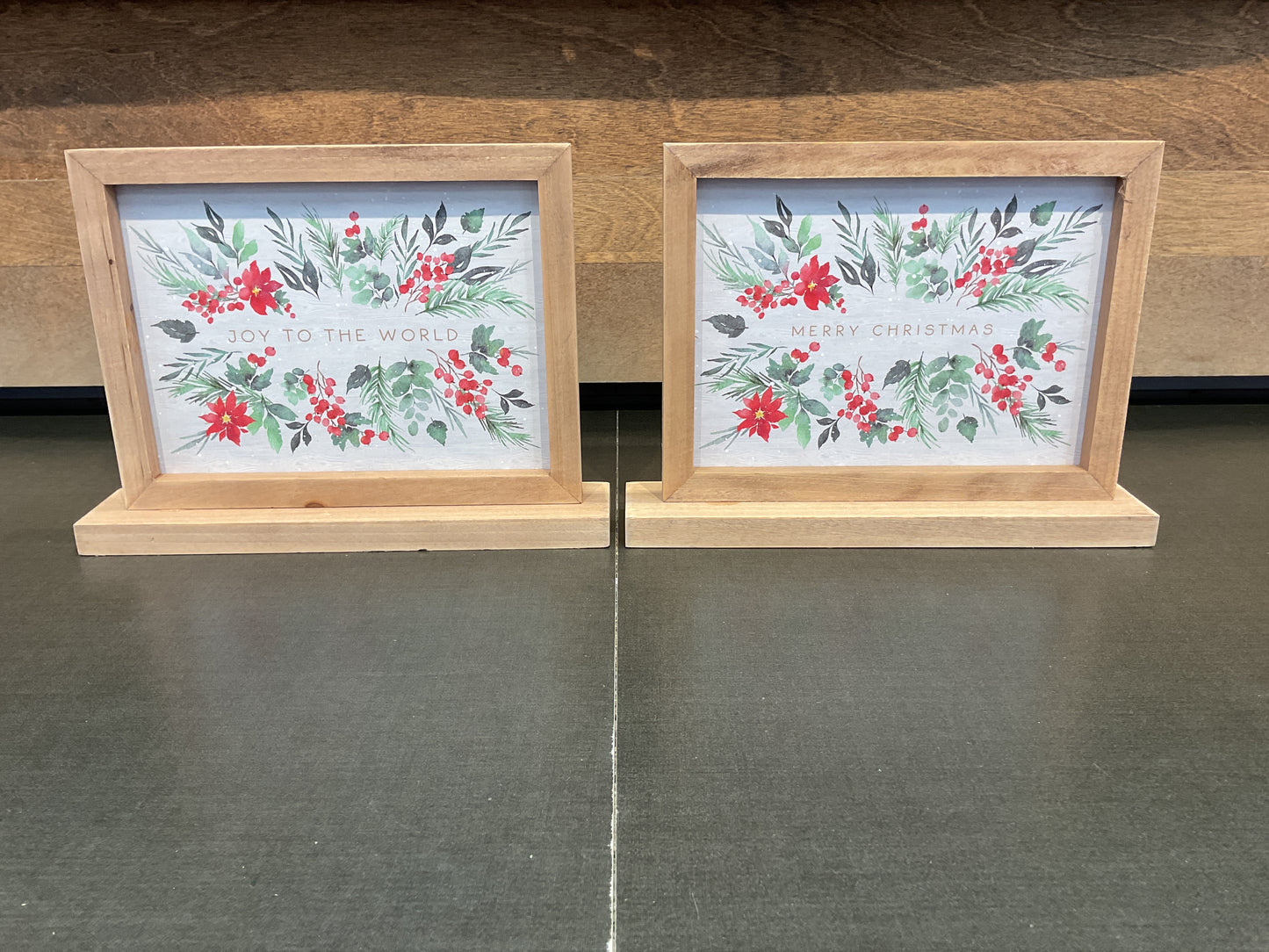 Wood Framed Table Signs Asst 2