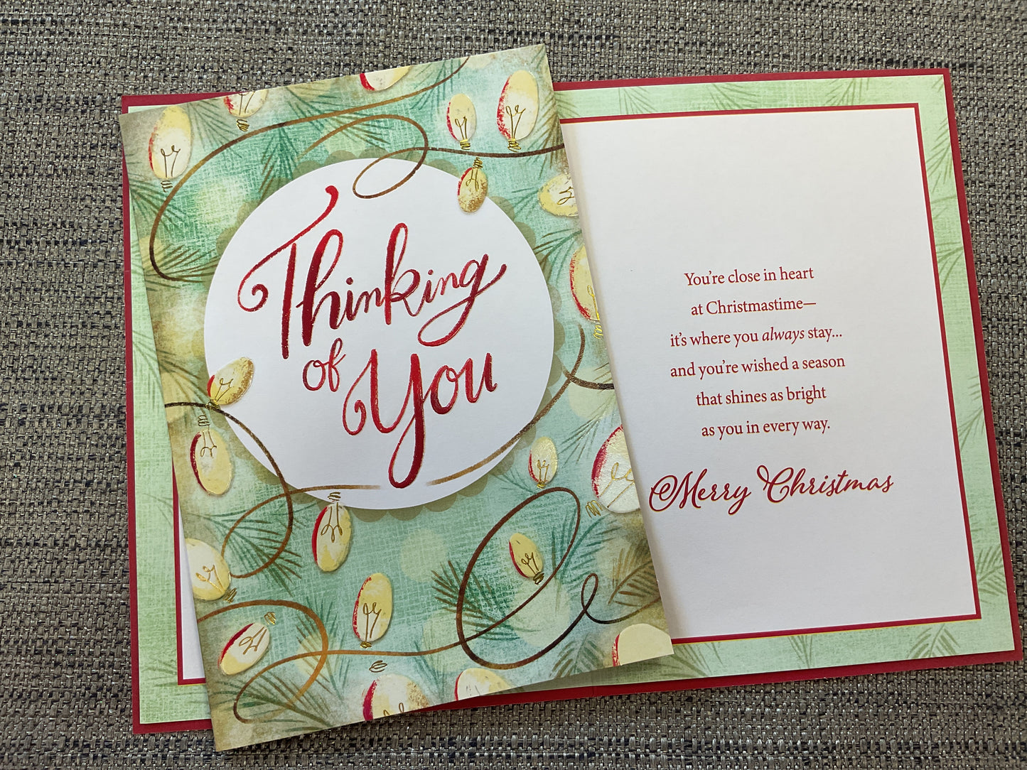 Thinking of You Christmas Card