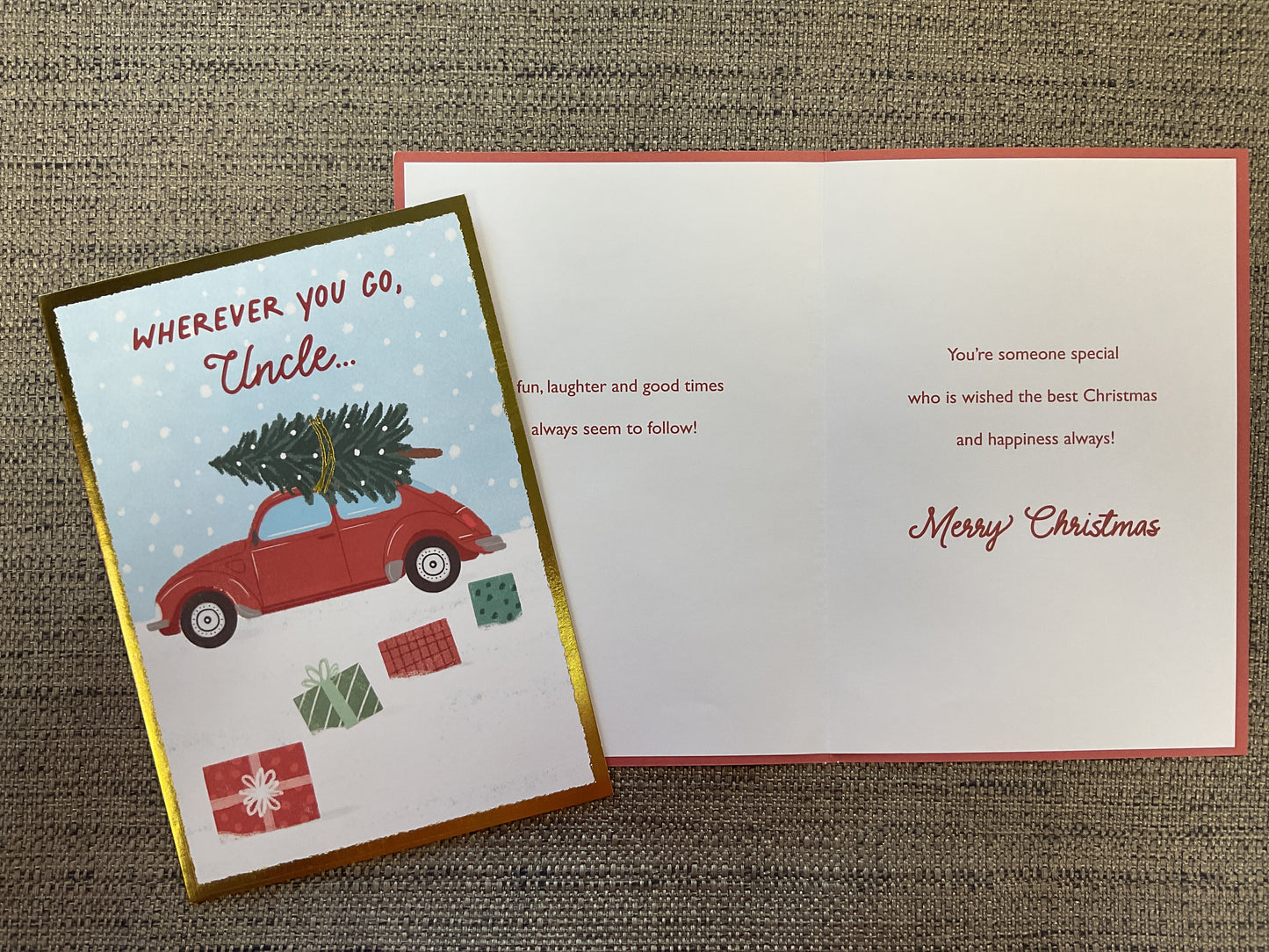 Uncle Christmas Card
