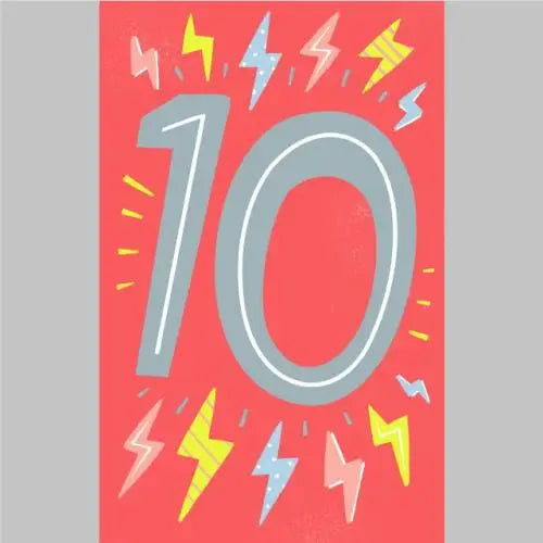 10th Birthday Card
