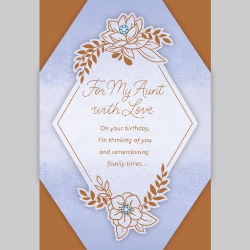 Aunt Birthday Card