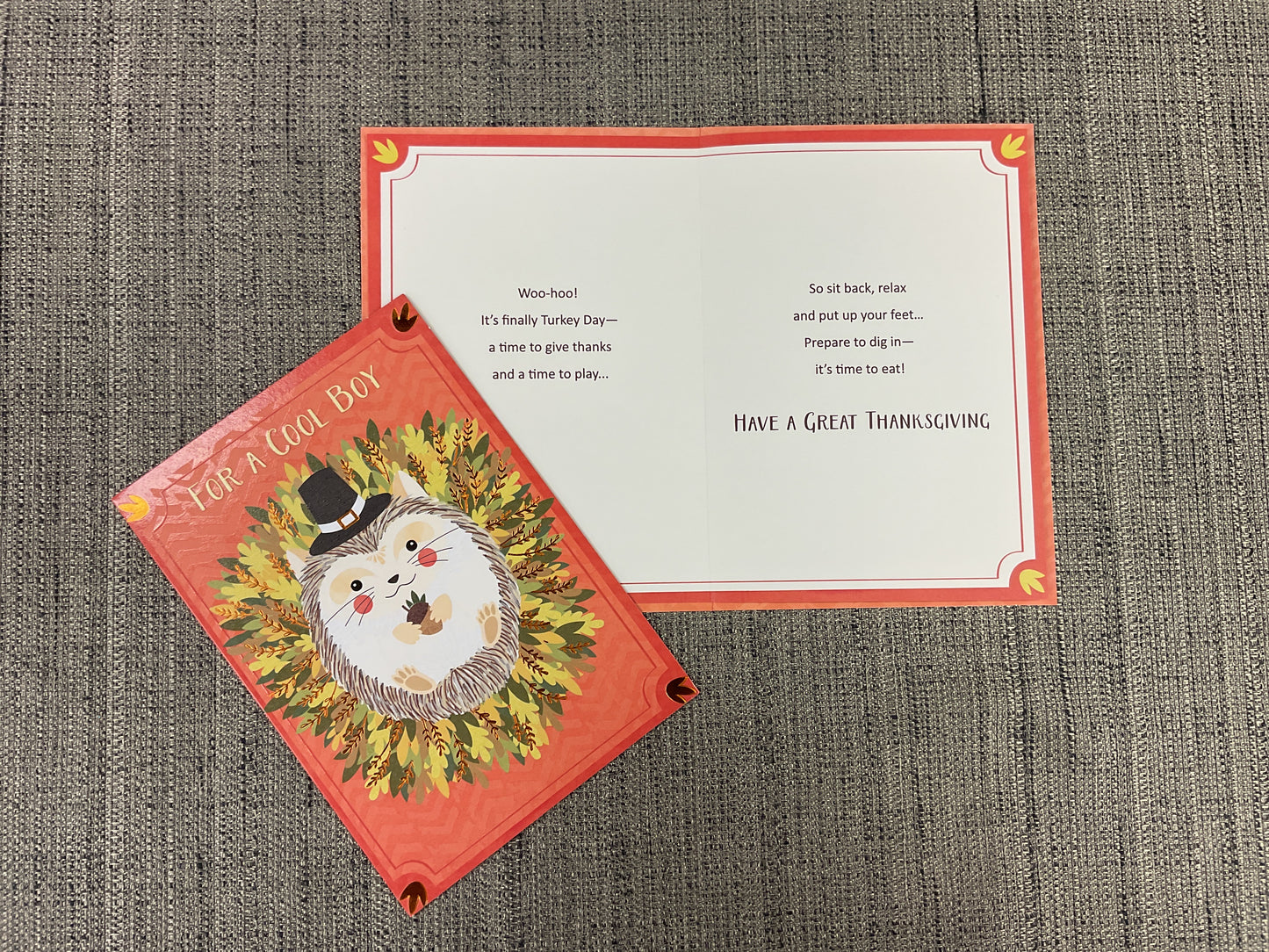 Happy Thanksgiving for a Cool Boy Card