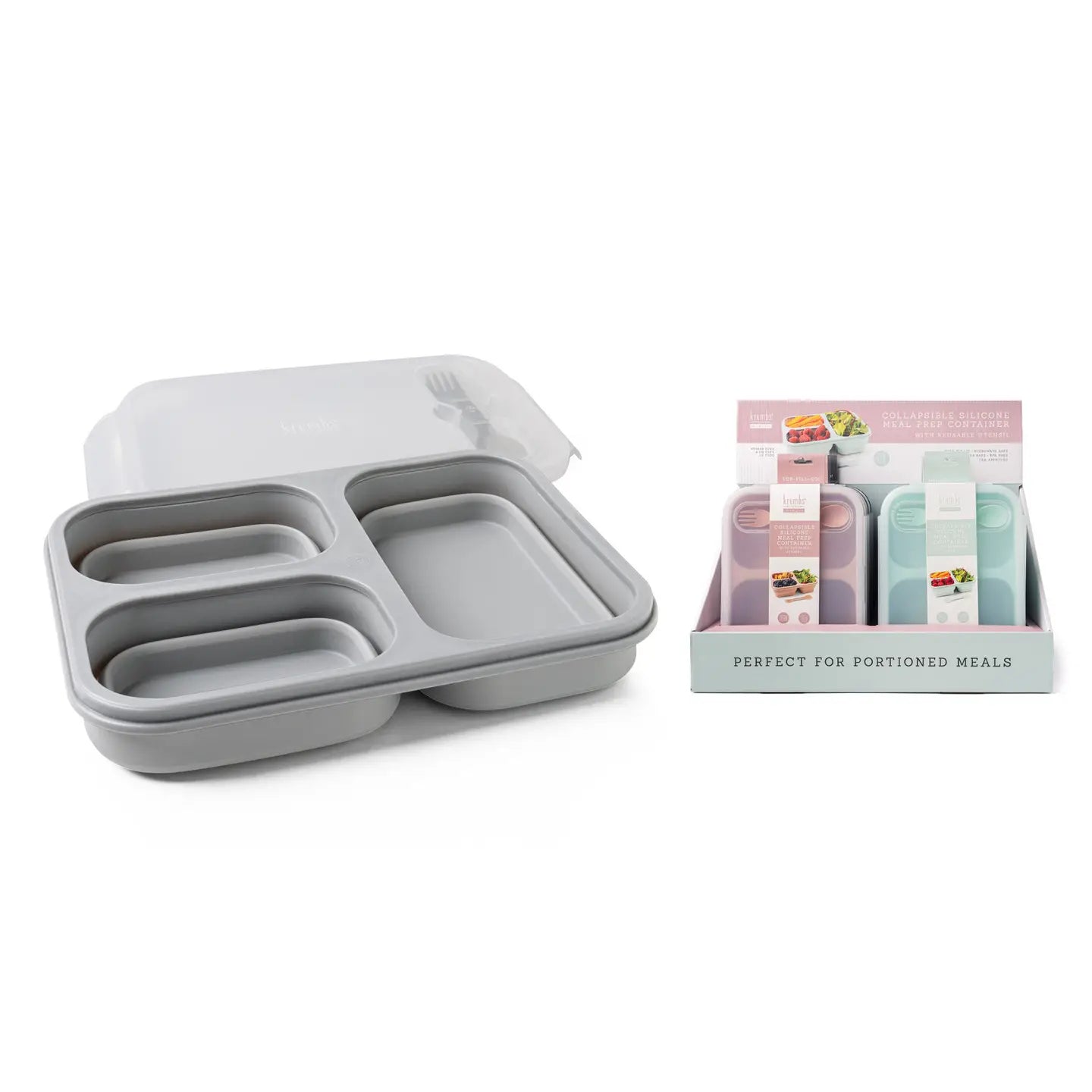 Collapsible Silicone Meal Prep Container