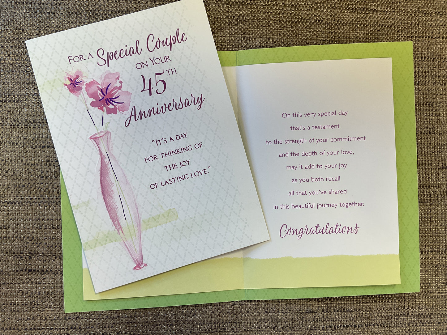 45th Anniversary Card