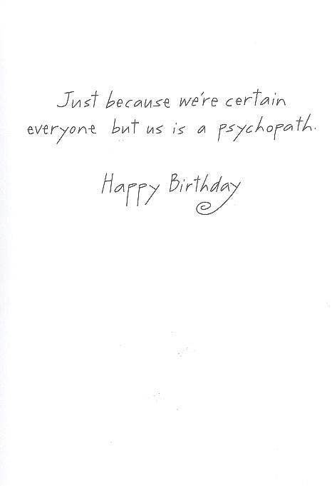Humor Feminine Birthday Card
