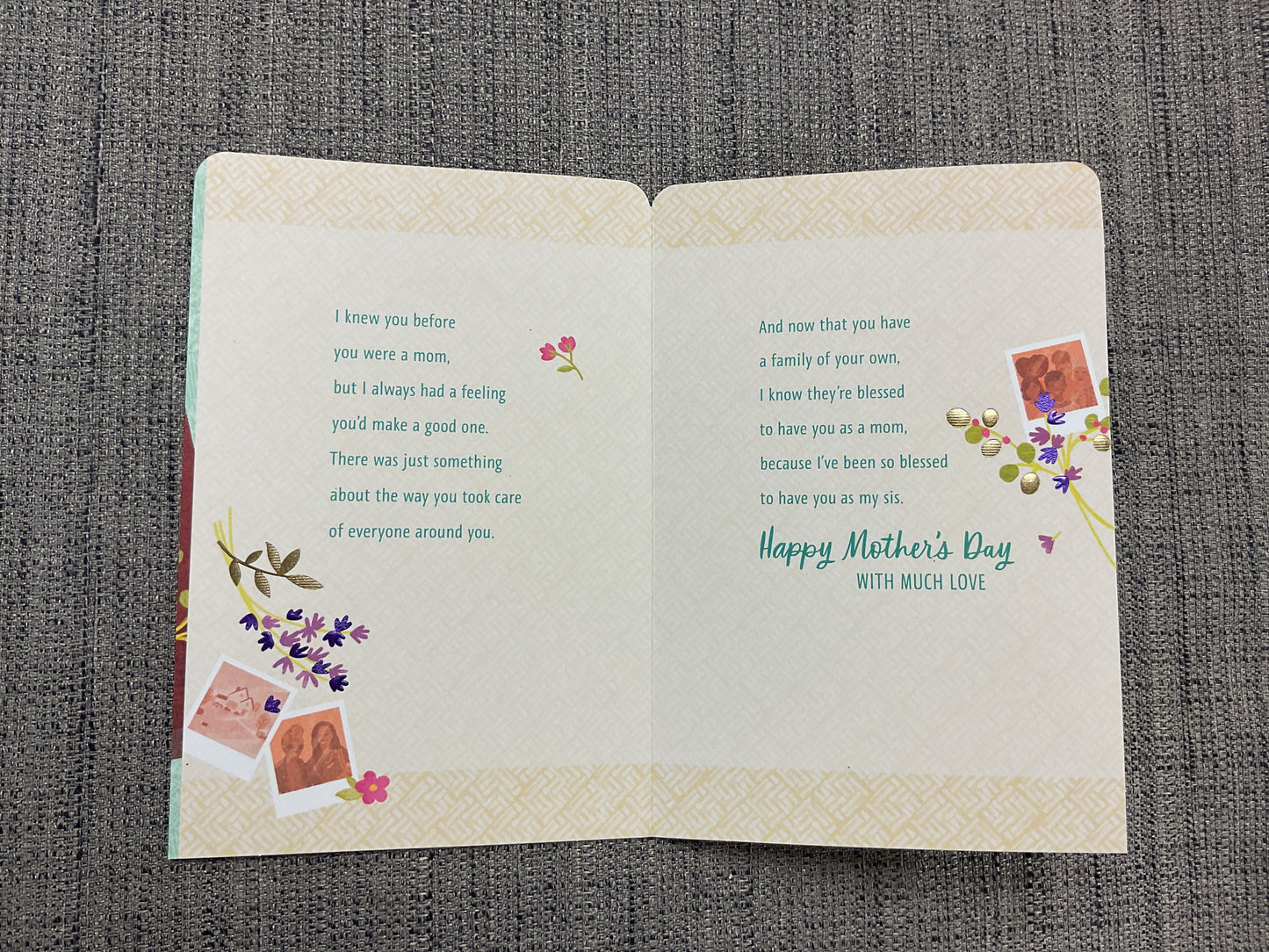 Sister- Mother’s Day