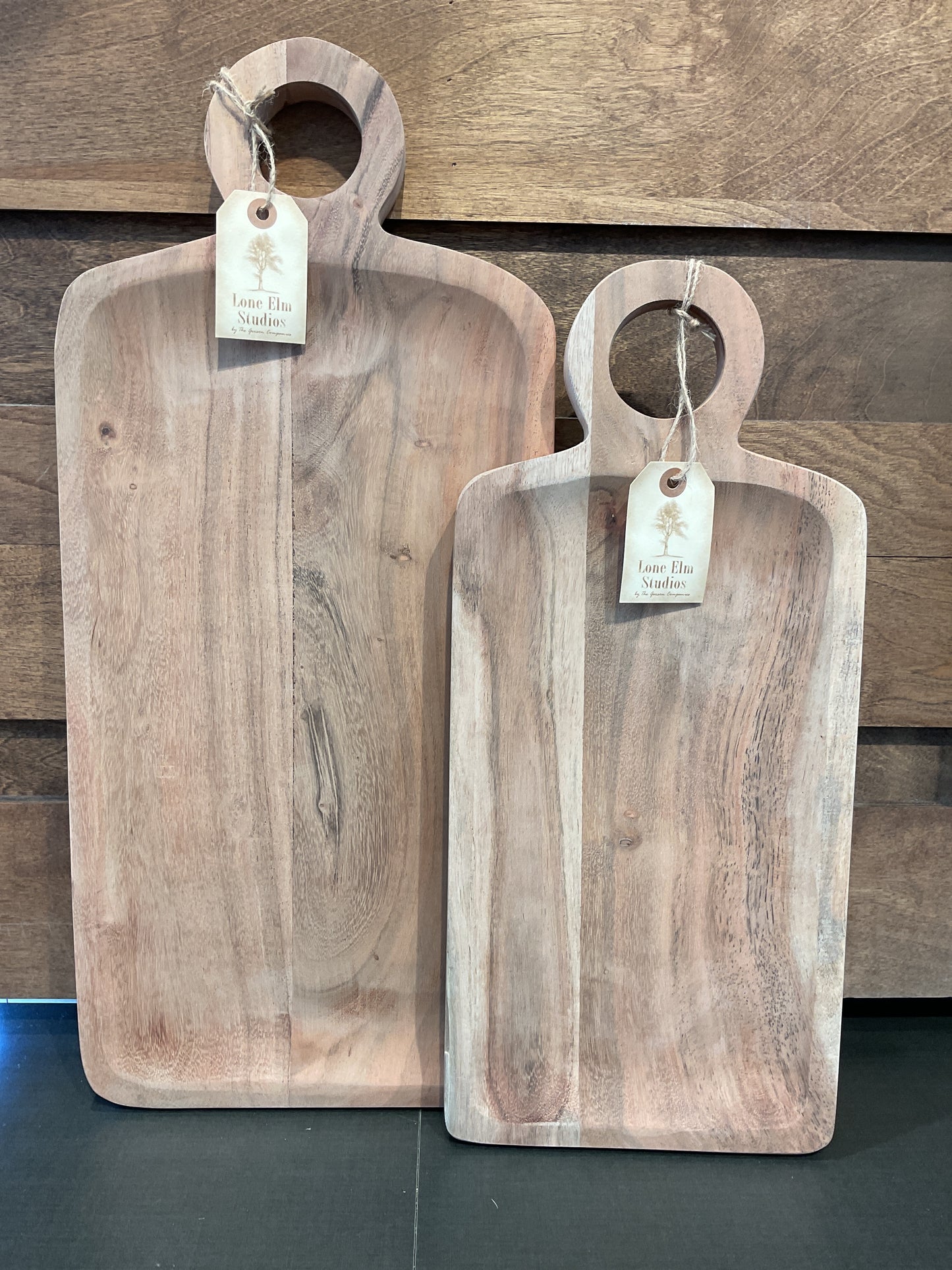 Wooden Serving Tray, 2 Asst