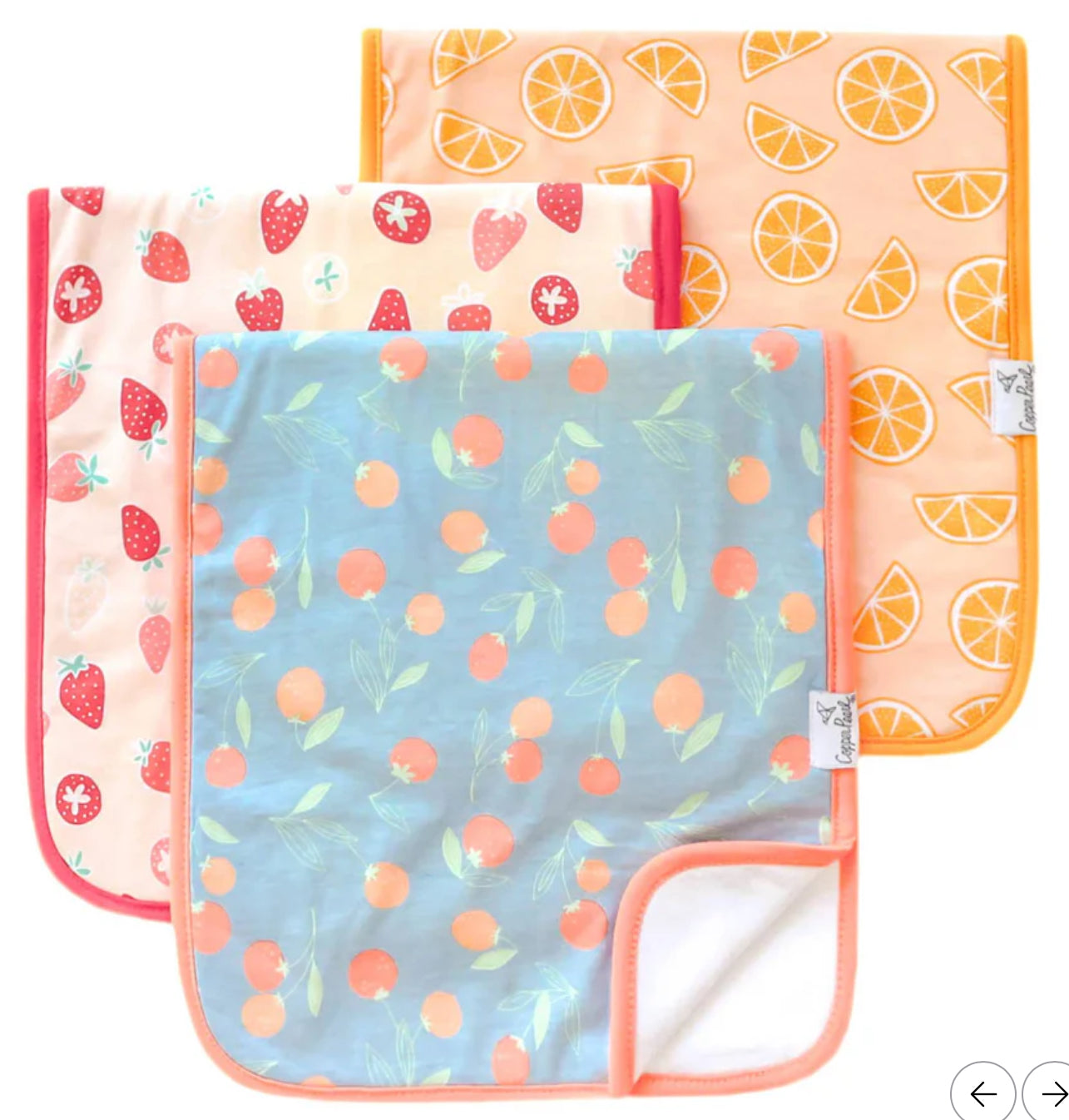 Copper Pearl Premium Burp Cloths